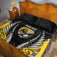 Wellington 2026 Rugby Custom Quilt Bed Set NZ Maori Silver Fern LT14 - Polynesian Pride