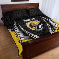 Wellington 2026 Rugby Custom Quilt Bed Set NZ Maori Silver Fern LT14 - Polynesian Pride