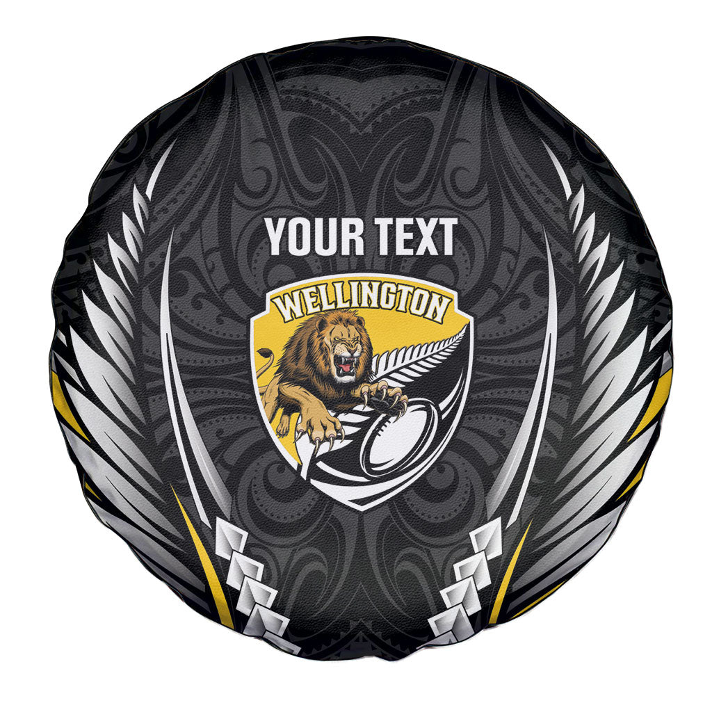 Wellington 2026 Rugby Custom Spare Tire Cover NZ Maori Silver Fern LT14 - Polynesian Pride