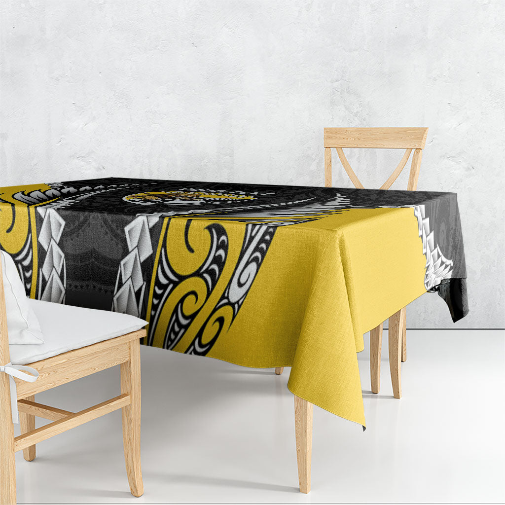 Wellington 2026 Rugby Custom Tablecloth NZ Maori Silver Fern LT14 - Polynesian Pride