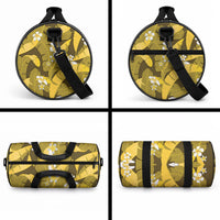 Yellow Banana Leaf Hawaii Duffle Bag Lau Maia Plumeria Tropical Summer Vibes LT14 - Polynesian Pride
