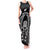 New Zealand Aotearoa Rugby Tank Maxi Dress NZ Tiki With Maori Fern World Cup Black Version LT14 Women Black - Polynesian Pride