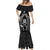 Custom New Zealand Aotearoa Rugby Mermaid Dress NZ Tiki With Maori Fern World Cup Black Version LT14 - Polynesian Pride