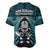 New Zealand Aotearoa Rugby Baseball Jersey NZ Tiki With Maori Fern World Cup Turquoise Version LT14 - Polynesian Pride