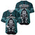 New Zealand Aotearoa Rugby Baseball Jersey NZ Tiki With Maori Fern World Cup Turquoise Version LT14 - Polynesian Pride