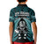 New Zealand Aotearoa Rugby Kid Polo Shirt NZ Tiki With Maori Fern World Cup Turquoise Version LT14 - Polynesian Pride