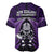 New Zealand Aotearoa Rugby Baseball Jersey NZ Tiki With Maori Fern World Cup Purple Version LT14 - Polynesian Pride