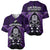 New Zealand Aotearoa Rugby Baseball Jersey NZ Tiki With Maori Fern World Cup Purple Version LT14 - Polynesian Pride