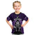 New Zealand Aotearoa Rugby Kid T Shirt NZ Tiki With Maori Fern World Cup Purple Version LT14 Purple - Polynesian Pride