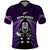 New Zealand Aotearoa Rugby Polo Shirt NZ Tiki With Maori Fern World Cup Purple Version LT14 Purple - Polynesian Pride