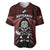 New Zealand Aotearoa Rugby Baseball Jersey NZ Tiki With Maori Fern World Cup Red Version LT14 Red - Polynesian Pride