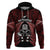 New Zealand Aotearoa Rugby Hoodie NZ Tiki With Maori Fern World Cup Red Version LT14 Red - Polynesian Pride