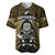 New Zealand Aotearoa Rugby Baseball Jersey NZ Tiki With Maori Fern World Cup Gold Version LT14 Gold - Polynesian Pride