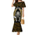 New Zealand Aotearoa Rugby Mermaid Dress NZ Tiki With Maori Fern World Cup Gold Version LT14 Women Gold - Polynesian Pride