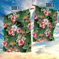 Pineapple Skull Aloha Hawaii Garden Flag Summer Vibes Tropical Seamless Pattern LT14 - Polynesian Pride