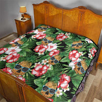 Pineapple Skull Aloha Hawaii Quilt Summer Vibes Tropical Seamless Pattern LT14 - Polynesian Pride
