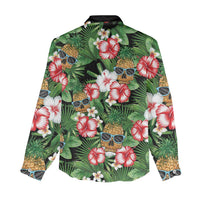 Pineapple Skull Aloha Hawaii Women Casual Shirt Summer Vibes Tropical Seamless Pattern LT14 - Polynesian Pride