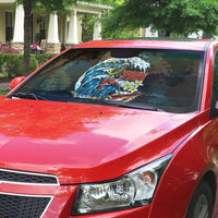 Aloha Hawaii Surfing Skull Auto Sun Shade Shaka Skeleton Ride The Waves LT14 - Polynesian Pride