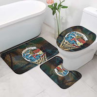 Aloha Hawaii Surfing Skull Bathroom Set Shaka Skeleton Ride The Waves LT14 - Polynesian Pride
