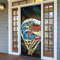 Aloha Hawaii Surfing Skull Door Cover Shaka Skeleton Ride The Waves LT14 - Polynesian Pride