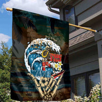 Aloha Hawaii Surfing Skull Garden Flag Shaka Skeleton Ride The Waves LT14 - Polynesian Pride