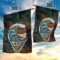Aloha Hawaii Surfing Skull Garden Flag Shaka Skeleton Ride The Waves LT14 - Polynesian Pride