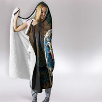 Aloha Hawaii Surfing Skull Hooded Blanket Shaka Skeleton Ride The Waves LT14 - Polynesian Pride
