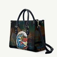 Aloha Hawaii Surfing Skull Leather Bag Shaka Skeleton Ride The Waves LT14 - Polynesian Pride