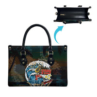Aloha Hawaii Surfing Skull Leather Bag Shaka Skeleton Ride The Waves LT14 - Polynesian Pride
