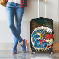 Aloha Hawaii Surfing Skull Luggage Cover Shaka Skeleton Ride The Waves LT14 - Polynesian Pride