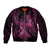 Polynesia Breast Cancer Awareness Bomber Jacket No One Fights Alone Pink Ribbon With Butterfly LT14 Unisex Pink - Polynesian Pride