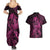 Polynesia Breast Cancer Awareness Couples Matching Summer Maxi Dress and Hawaiian Shirt No One Fights Alone Pink Ribbon With Butterfly LT14 - Polynesian Pride