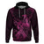 Polynesia Breast Cancer Awareness Hoodie No One Fights Alone Pink Ribbon With Butterfly LT14 Pink - Polynesian Pride