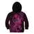 Polynesia Breast Cancer Awareness Kid Hoodie No One Fights Alone Pink Ribbon With Butterfly LT14 - Polynesian Pride