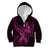 Polynesia Breast Cancer Awareness Kid Hoodie No One Fights Alone Pink Ribbon With Butterfly LT14 Zip Hoodie Pink - Polynesian Pride