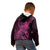 Polynesia Breast Cancer Awareness Kid Hoodie No One Fights Alone Pink Ribbon With Butterfly LT14 - Polynesian Pride