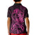 Polynesia Breast Cancer Awareness Kid Polo Shirt No One Fights Alone Pink Ribbon With Butterfly LT14 - Polynesian Pride