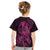 Polynesia Breast Cancer Awareness Kid T Shirt No One Fights Alone Pink Ribbon With Butterfly LT14 - Polynesian Pride