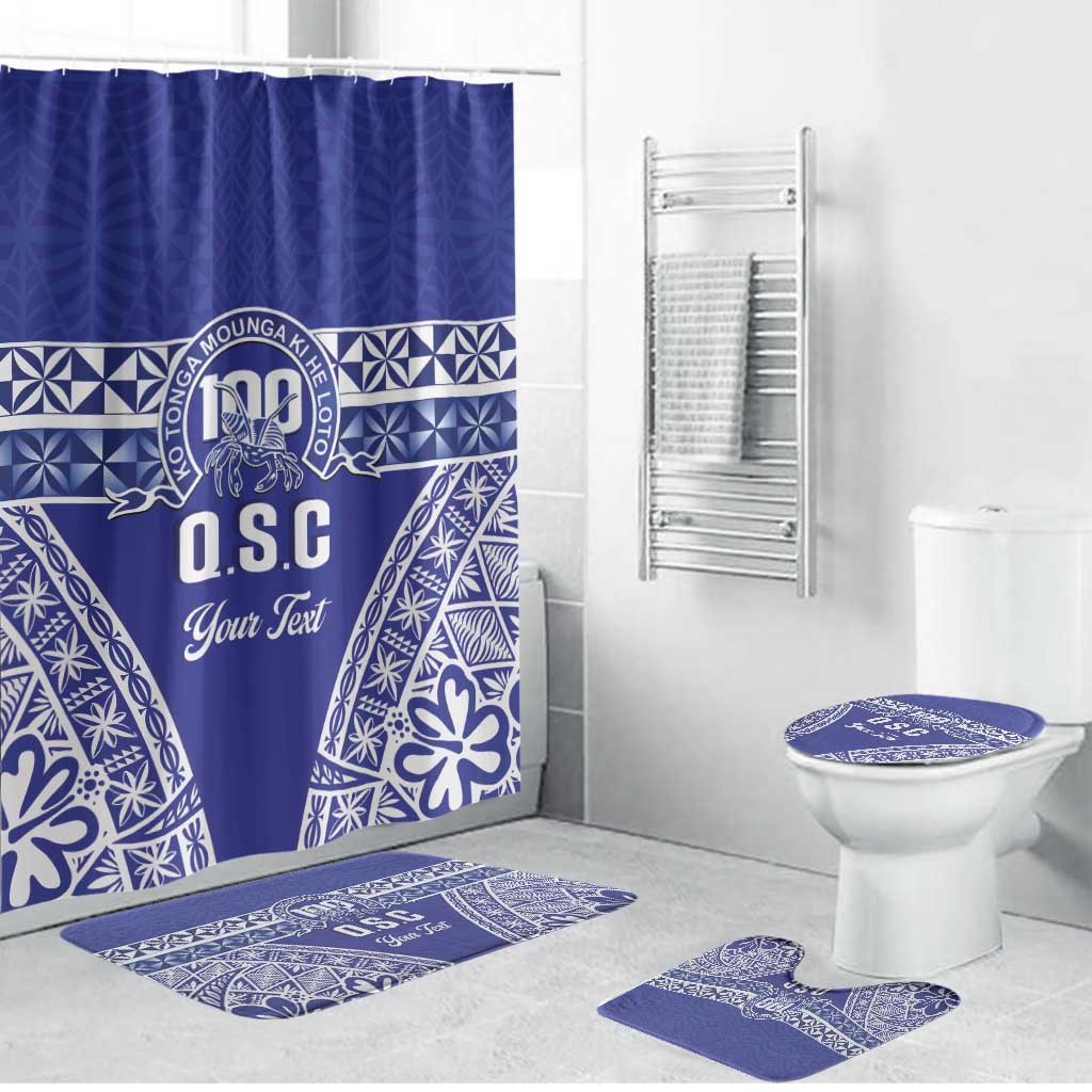 Personalised Queen Salote College Bathroom Set Kolisi Fefine 100th Anniversary Kupesi Blue LT14 Bathroom Set (4 pcs) Blue - Polynesian Pride