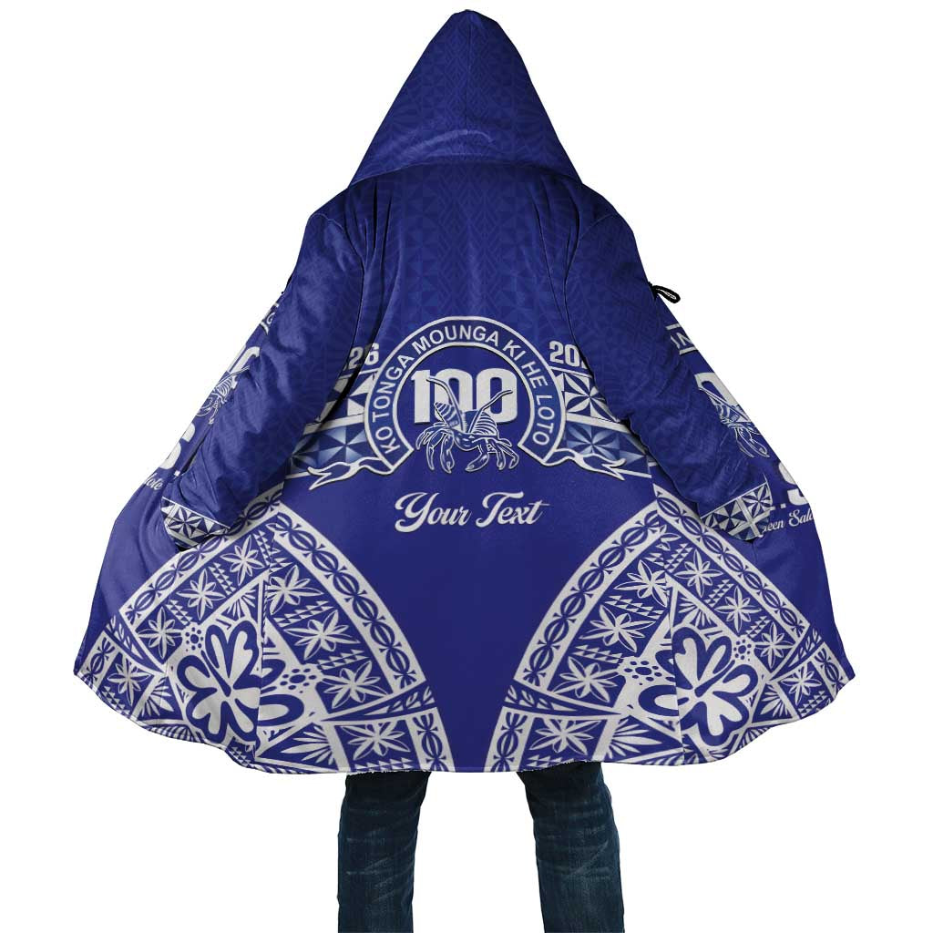 Personalised Queen Salote College Cloak Kolisi Fefine 100th Anniversary Kupesi Blue LT14 Unisex Blue - Polynesian Pride
