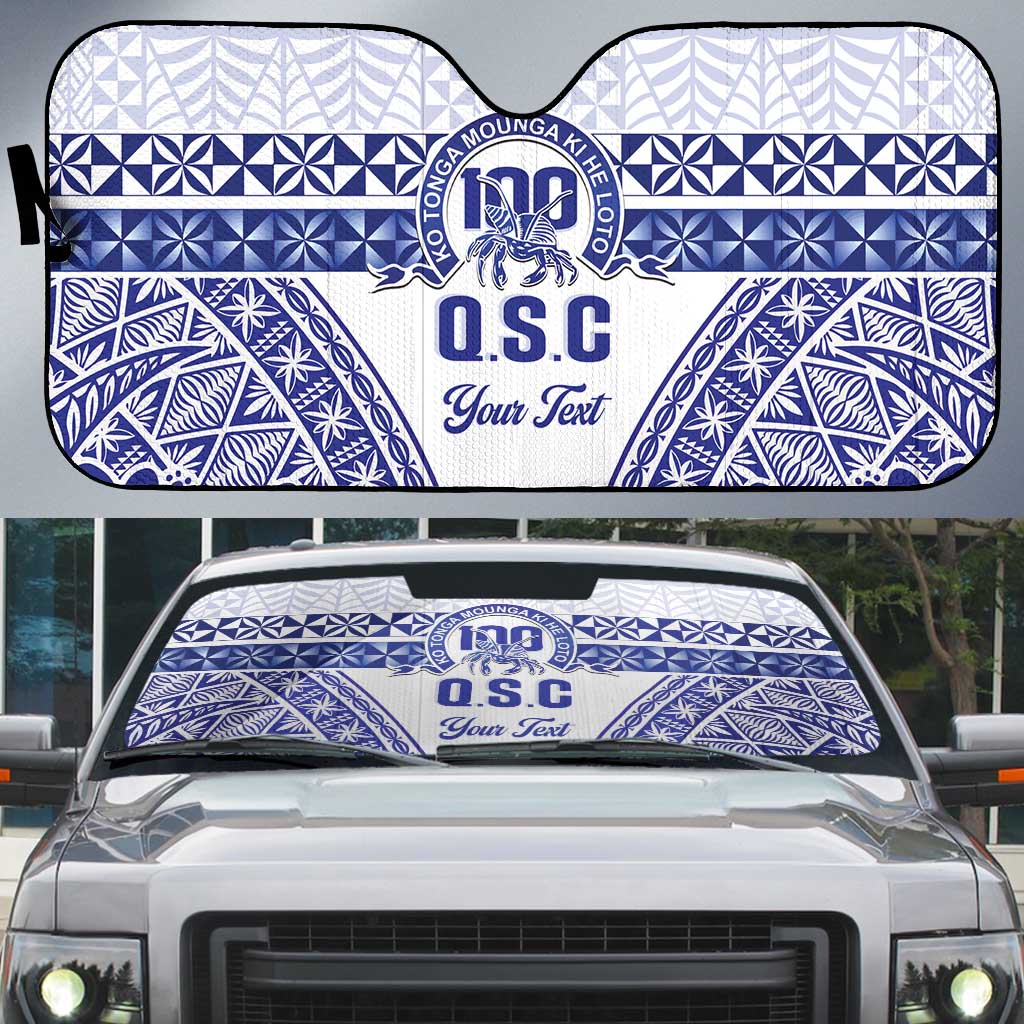 Personalised Queen Salote College Auto Sun Shade Kolisi Fefine 100th Anniversary Kupesi White LT14 White - Polynesian Pride