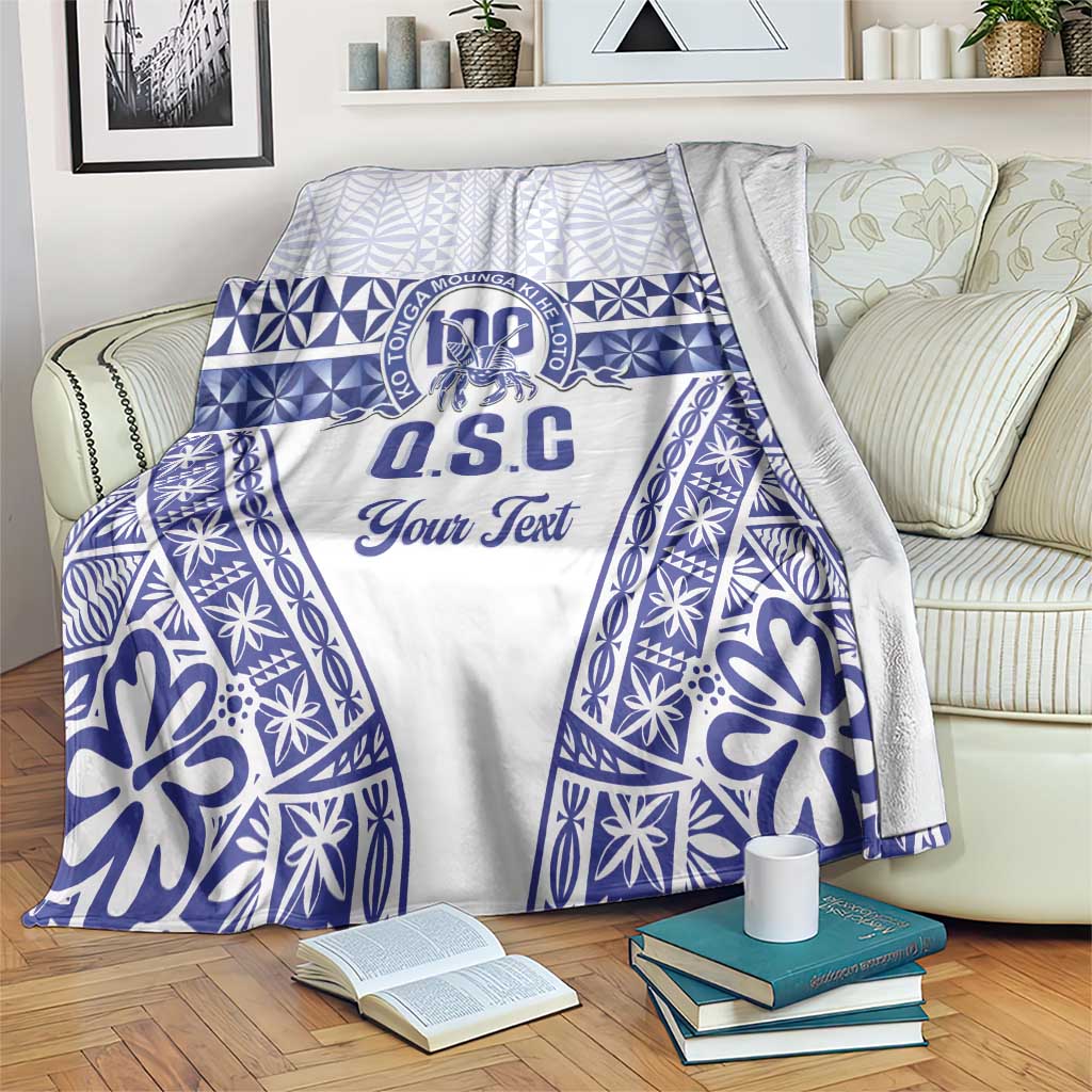 Personalised Queen Salote College Blanket Kolisi Fefine 100th Anniversary Kupesi White LT14 White - Polynesian Pride