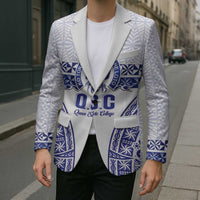 Personalised Queen Salote College Blazer Kolisi Fefine 100th Anniversary Kupesi White LT14 - Polynesian Pride