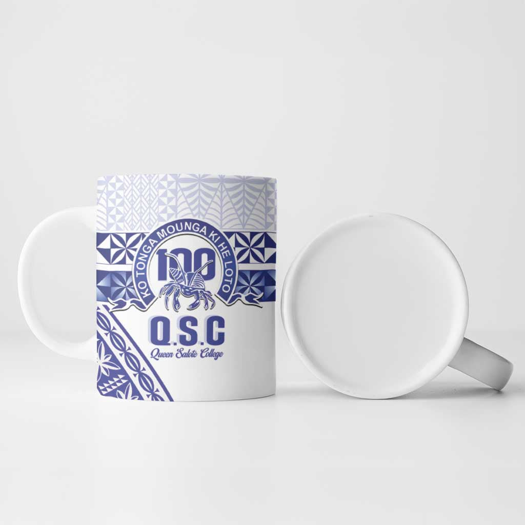 Personalised Queen Salote College Ceramic Mug Kolisi Fefine 100th Anniversary Kupesi White LT14 - Polynesian Pride