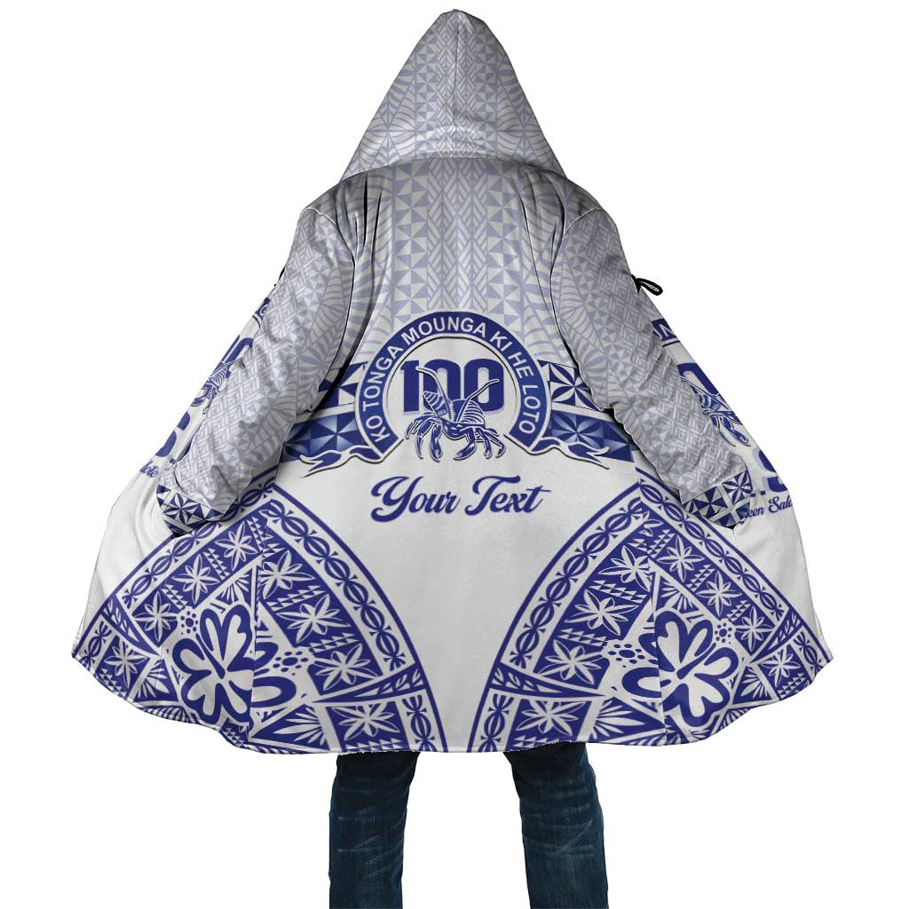 Personalised Queen Salote College Cloak Kolisi Fefine 100th Anniversary Kupesi White LT14 Unisex White - Polynesian Pride