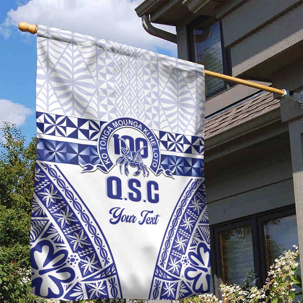 Personalised Queen Salote College Garden Flag Kolisi Fefine 100th Anniversary Kupesi White LT14 - Polynesian Pride