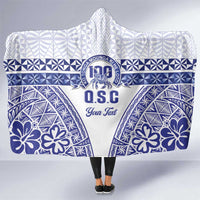 Personalised Queen Salote College Hooded Blanket Kolisi Fefine 100th Anniversary Kupesi White LT14 One Size White - Polynesian Pride