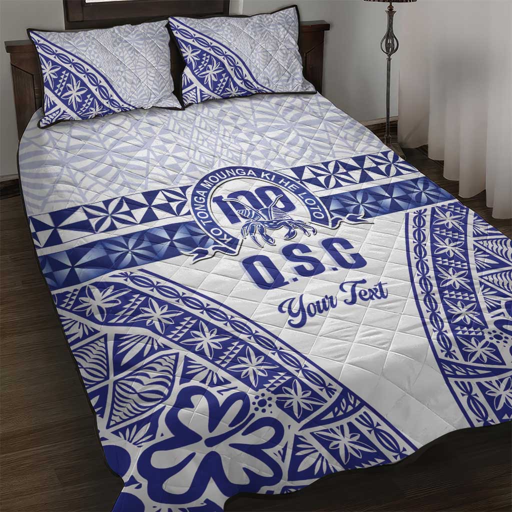 Personalised Queen Salote College Quilt Bed Set Kolisi Fefine 100th Anniversary Kupesi White LT14 White - Polynesian Pride