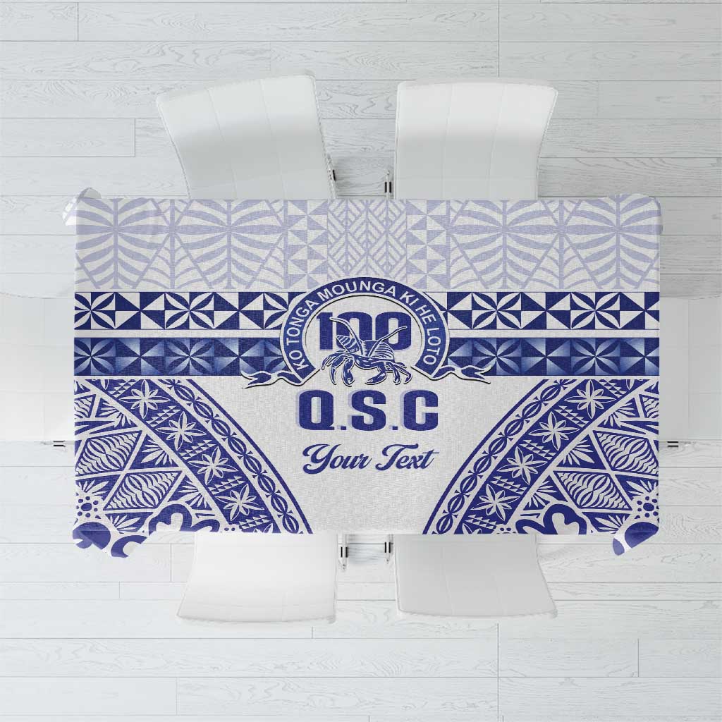 Personalised Queen Salote College Tablecloth Kolisi Fefine 100th Anniversary Kupesi White LT14 White - Polynesian Pride