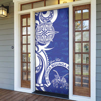 Personalised Queen Salote College Door Cover QSC Est 1926 Ngatu Pattern LT14 - Polynesian Pride